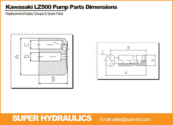 KAWASAKI_LZ-500 Pump Spare Parts Dimension Reference Drawing