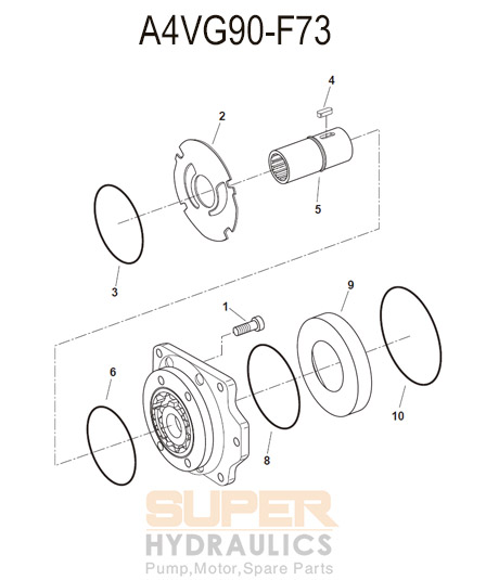 charge pump A4VG90-F73,16T SPLINE charge pump A4VG90-F73,16T SPLINE